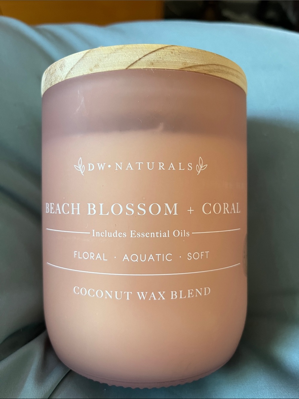 DW Peach Blossom + Coral two wick candle